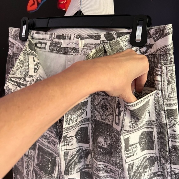 Glassons Recycled Venice Print Super High Rise Straight Mom Jeans Size 12 - Picture 5 of 13